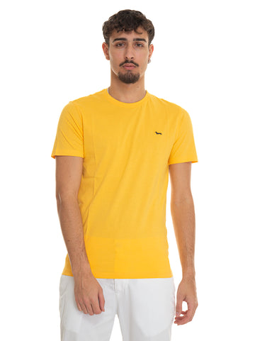 Half-sleeve crew-neck t-shirt INL001 Yellow Harmont & Blaine Men