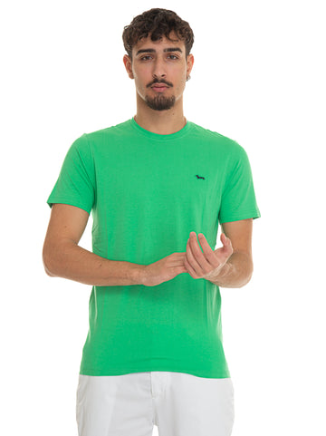 T-shirt girocollo mezza manica INL001 Verde Harmont & Blaine Uomo