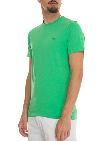 T-shirt girocollo mezza manica INL001 Verde Harmont & Blaine Uomo