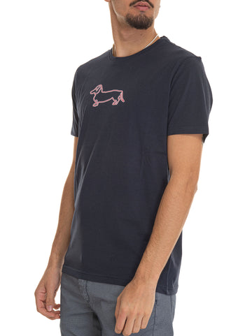 T-shirt girocollo mezza manica IRL003 Blu Harmont & Blaine Uomo
