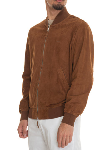 Leather jacket P0L037 Cognac Harmont & Blaine Men's