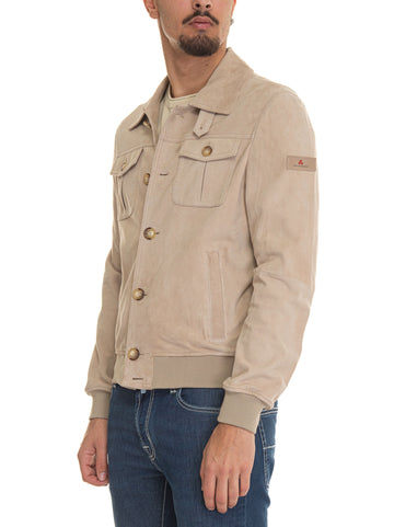 DESTINYSUEDEACC leather jacket Beige Peuterey Man