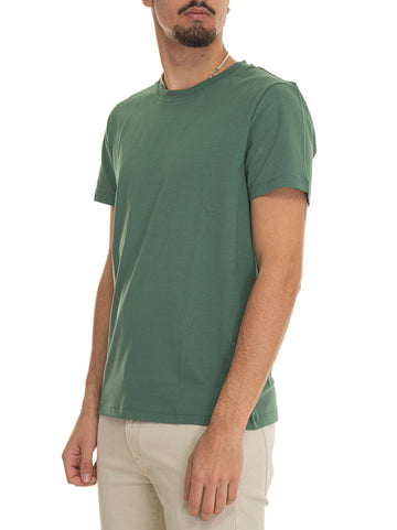 Half-sleeve crew-neck t-shirt MANDERLY01 Military green Peuterey Man