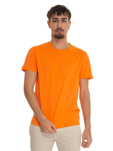 Crew-neck half-sleeve T-shirt MANDERLY01 Orange Peuterey Man