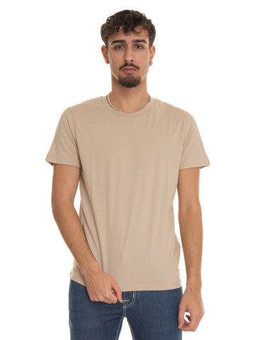 Half-sleeve crew-neck t-shirt MANDERLY01 Beige Peuterey Man
