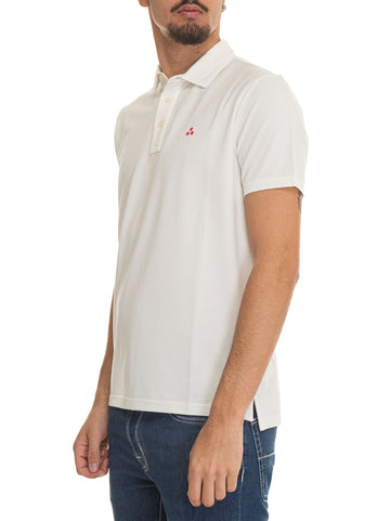 Polo in jersey di cotone MEZZOLA01 Bianco Peuterey Uomo