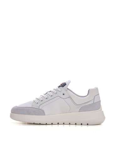 Leather sneakers with laces ZAMAMI White Peuterey Man