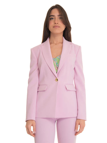 1-button Humanuaca jacket Pink Pinko Woman