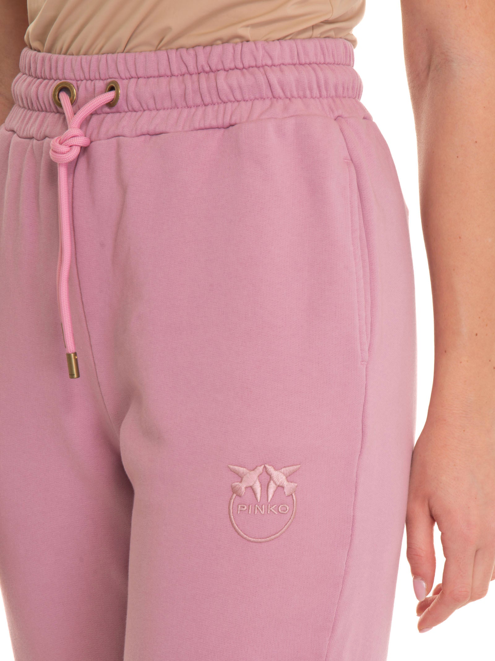 Carico pink fleece trousers Pinko Woman Scaglione Ischia