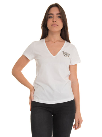T-shirt Turbato Bianco Pinko Donna