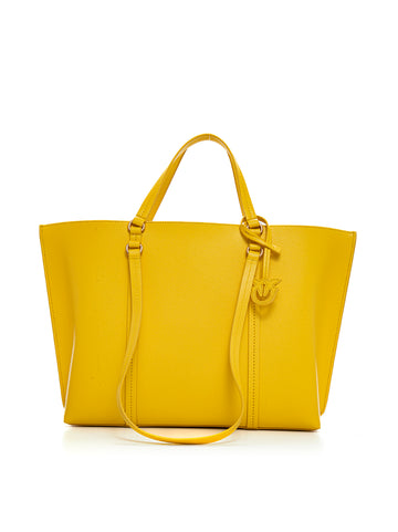Carrie shopper bag Yellow Pinko Woman