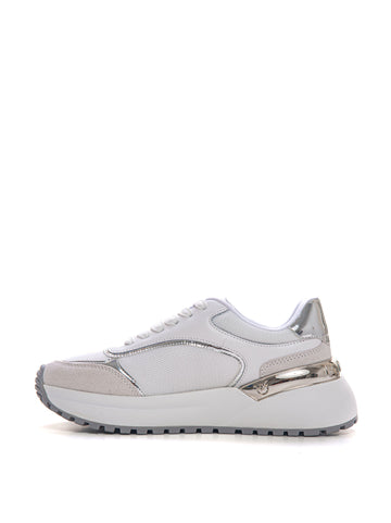 Sneakers con rialzo allacciata Gem01 Bianco Pinko Donna