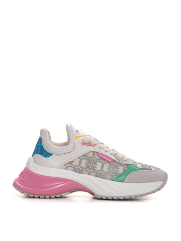 Sneakers con rialzo allacciata Ariel 03 Multicolor Pinko Donna