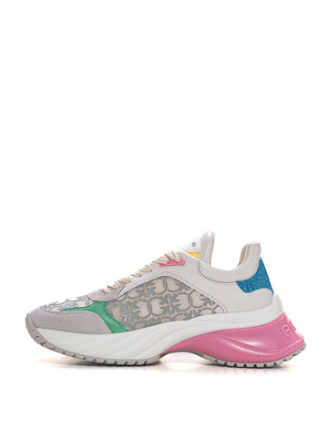 Sneakers con rialzo allacciata Ariel 03 Multicolor Pinko Donna