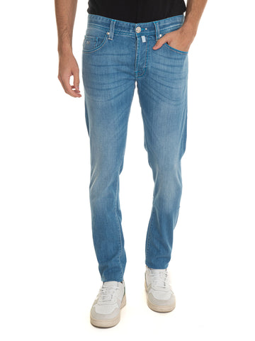 Jeans 5 tasche LEONARDO Denim chiaro Tramarossa Uomo