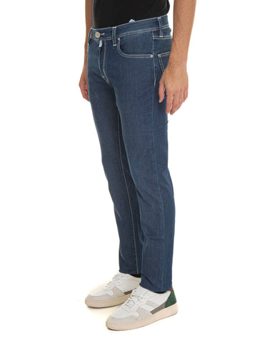 5 pocket jeans LEONARDOZIP Dark denim Tramarossa Men
