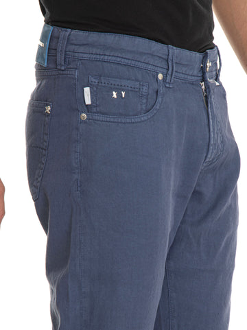 MICHELANGELOZIP 5-pocket trousers Blue Tramarossa Man